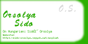 orsolya sido business card